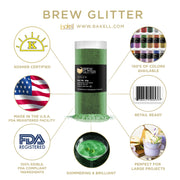 Green Brew Glitter | Food Grade Beverage Glitter-Brew Glitter®