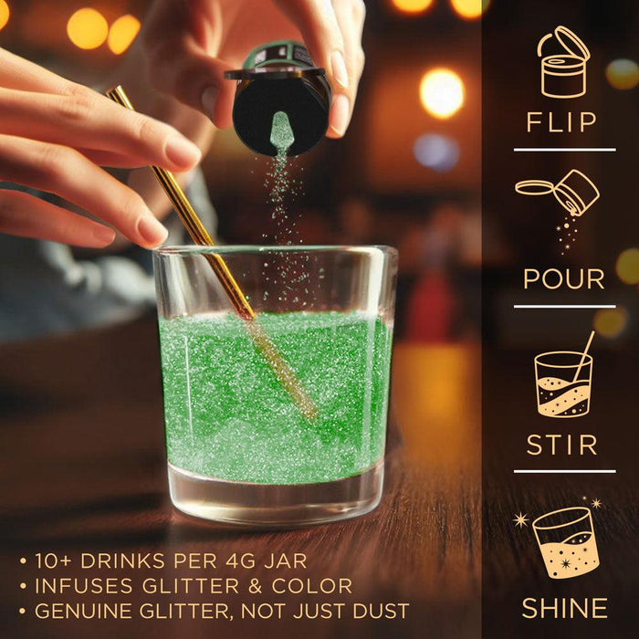 Green Brew Glitter | Food Grade Beverage Glitter-Brew Glitter®