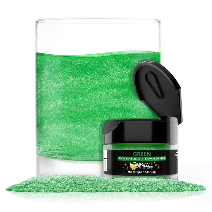 Green Brew Glitter | Food Grade Beverage Glitter-Brew Glitter®