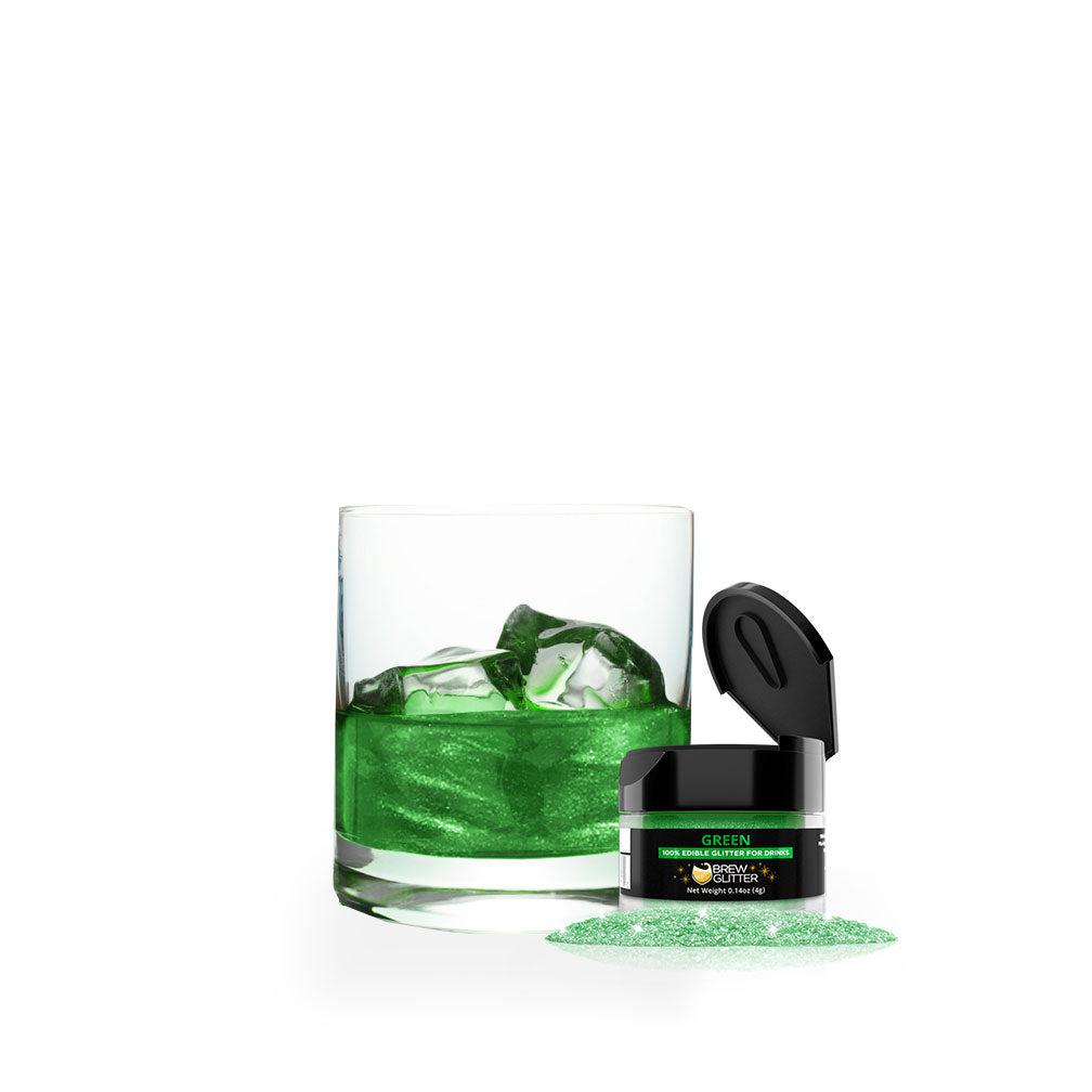 Green Edible Glitter Dust for Drinks, Brew Glitter®