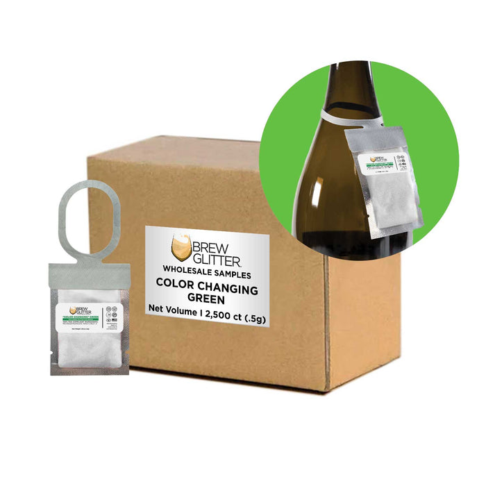 Green Color Changing Brew Glitter® Necker | Wholesale-Brew Glitter®
