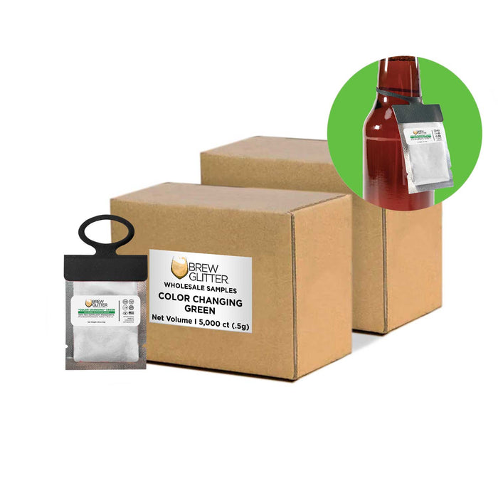 Green Color Changing Brew Glitter® Necker | Wholesale-Brew Glitter®