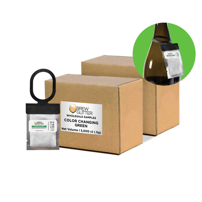 Green Color Changing Brew Glitter® Necker | Wholesale-Brew Glitter®