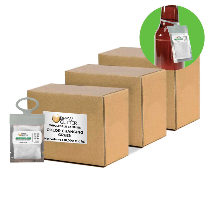 Green Color Changing Brew Glitter® Necker | Wholesale-Brew Glitter®