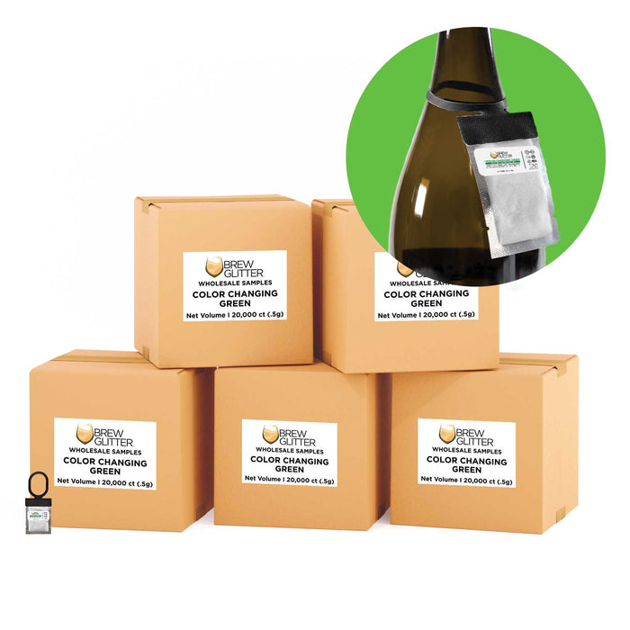 Green Color Changing Brew Glitter® Necker | Wholesale-Brew Glitter®