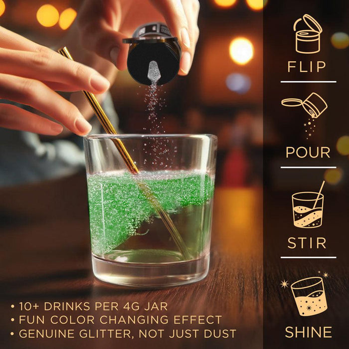 Green Color Changing Brew Glitter® Necker | Wholesale-Brew Glitter®