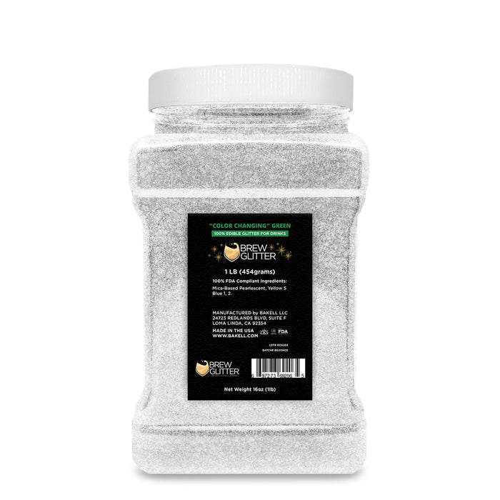 Green Edible Color Changing Brew Glitter | Bulk Size-Brew Glitter®
