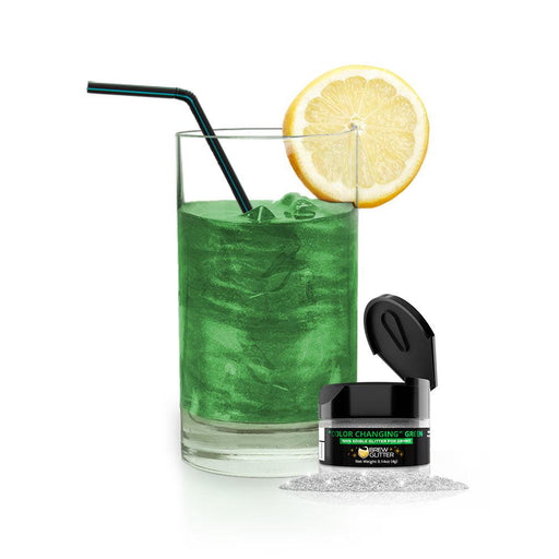 Green Edible Color Changing Brew Glitter | Iced Tea Glitter-Brew Glitter®