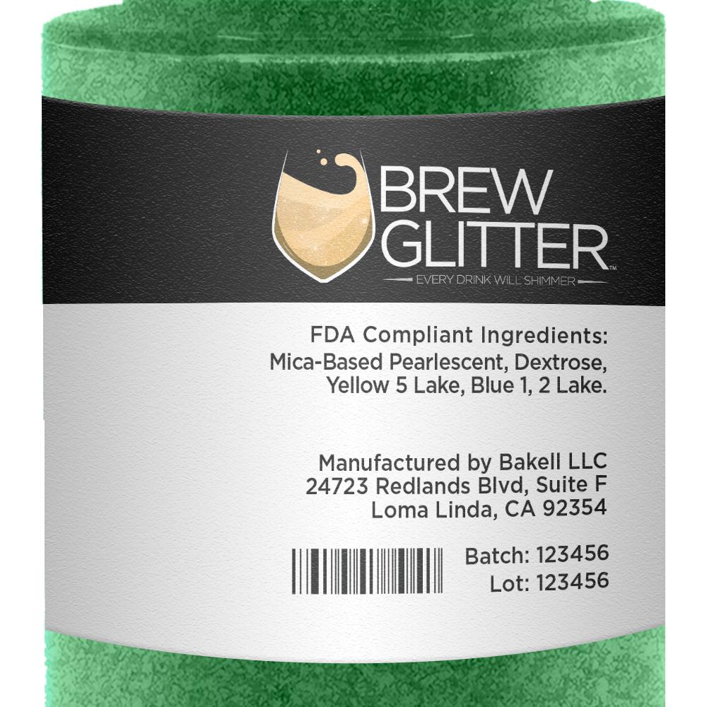 Green Edible Glitter Spray Pump for Drinks-Brew Glitter®