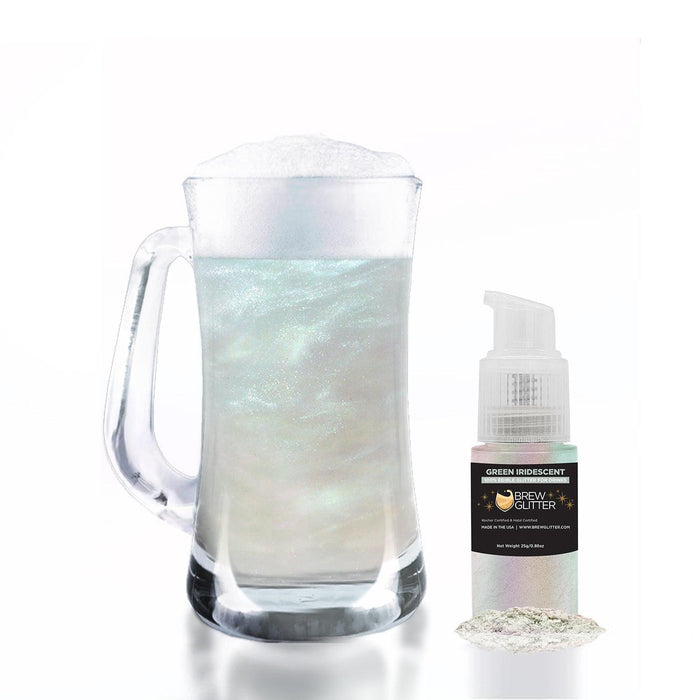 Green Iridescent Brew Glitter Spray Pump by the Case-Brew Glitter®