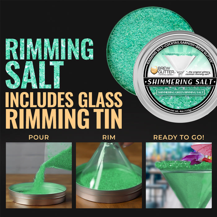 Shimmering Green Rimming Salt | Private Label (48 units per/case)