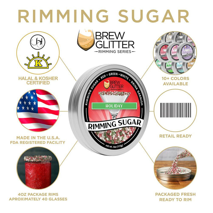 Holiday Rimming Sugar-Brew Glitter®