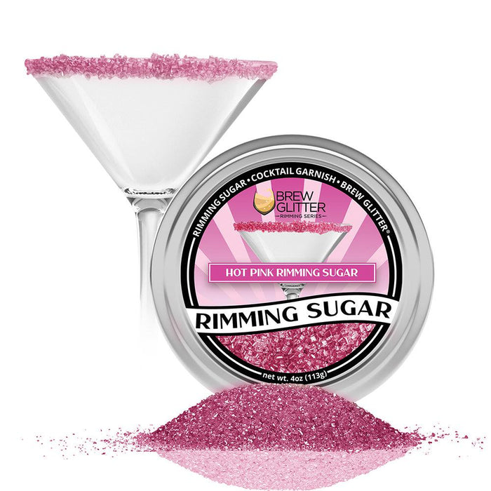 Hot Pink Cocktail Rimming Sugar-Brew Glitter®