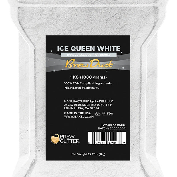 Ice Queen White Edible Pearlized Brew Dust-Brew Glitter®