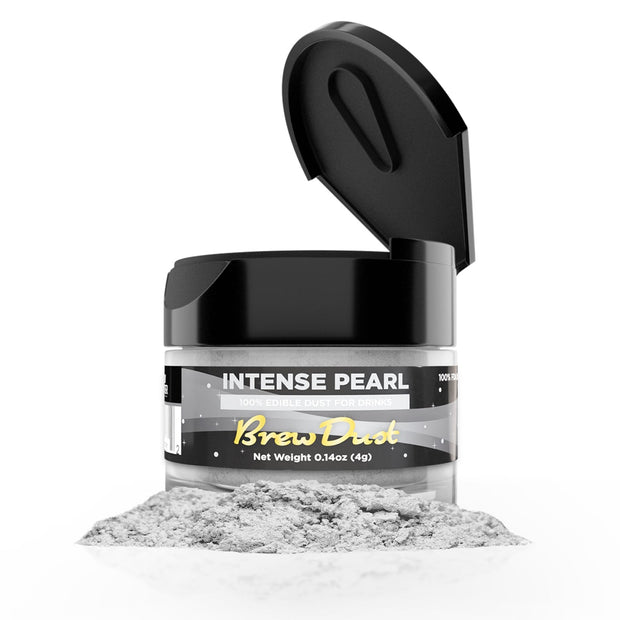Intense Pearl White Edible Brew Dust | 4 Gram Jar-Brew Glitter®
