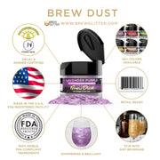Lavender Purple Edible Brew Dust | 4 Gram Jar-Brew Glitter®