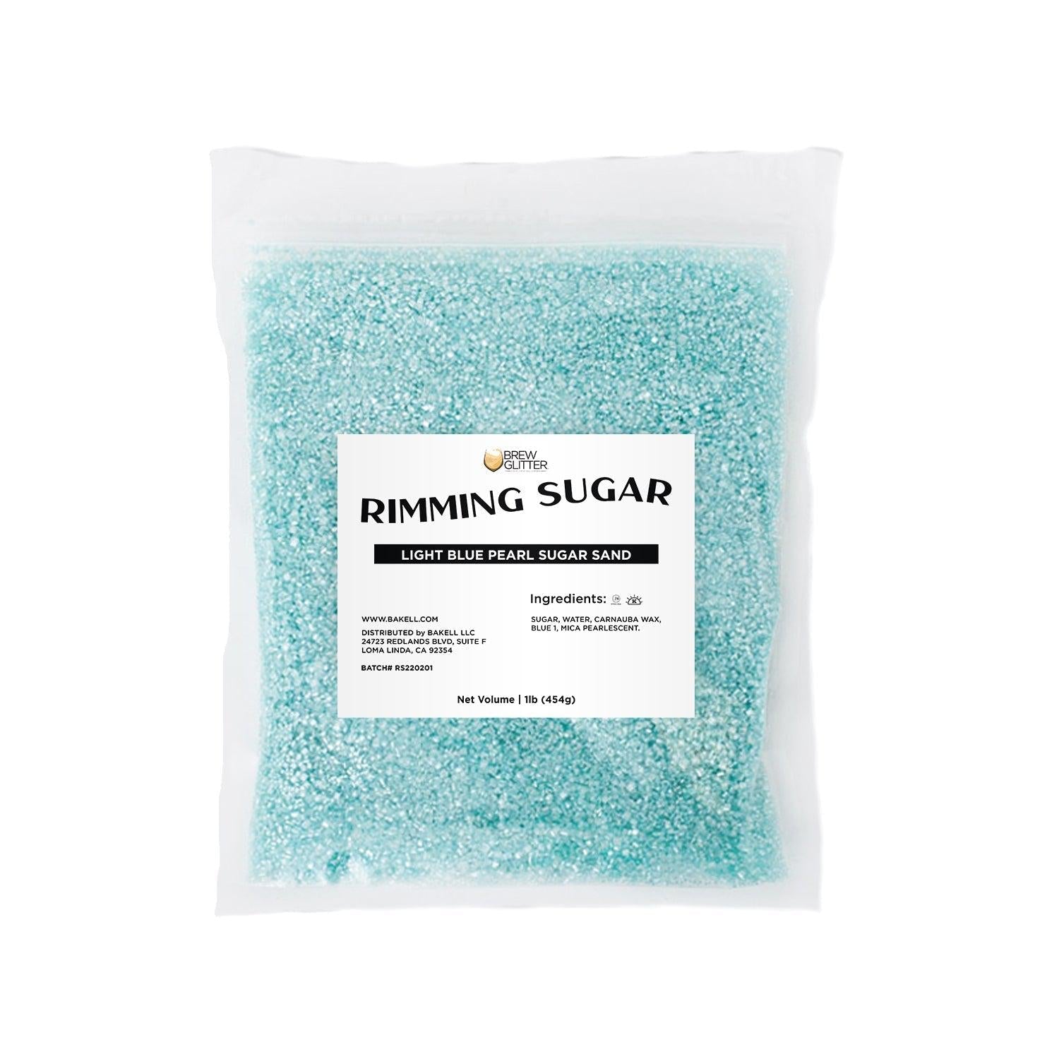 Light Blue Pearl Cocktail Rimming Sugar-Brew Glitter®