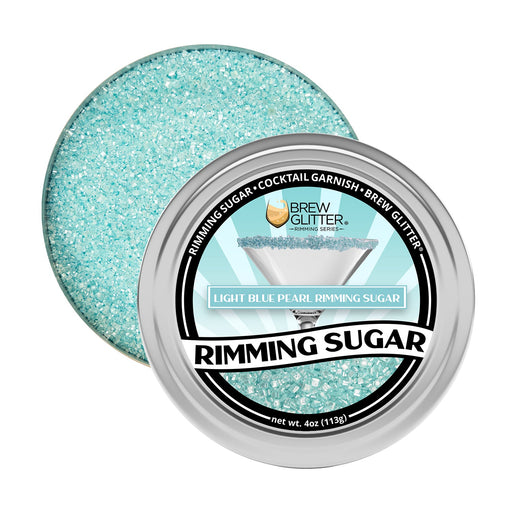 Light Blue Pearl Cocktail Rimming Sugar-Brew Glitter®