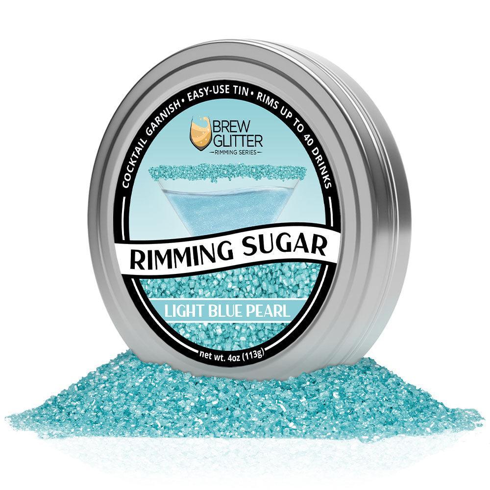 Light Blue Pearl Cocktail Rimming Sugar-Brew Glitter®