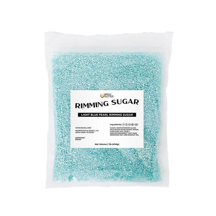 Light Blue Pearl Cocktail Rimming Sugar-Brew Glitter®