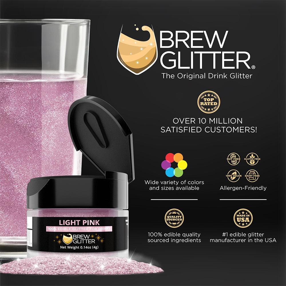 Light Pink Brew Glitter | Bulk Sizes-Brew Glitter®