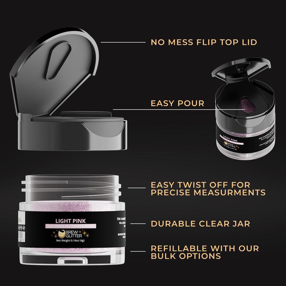 Light Pink Brew Glitter | Bulk Sizes-Brew Glitter®