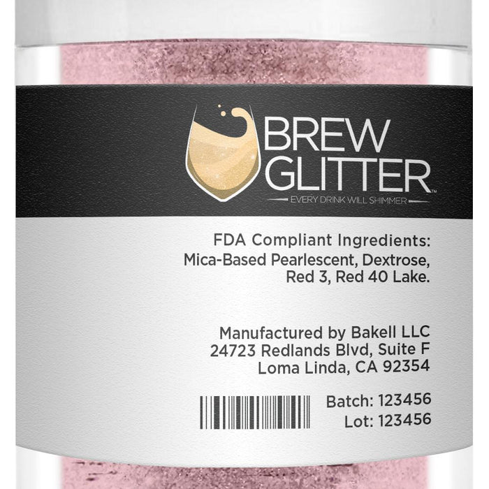 Light Pink Brew Glitter | Edible Glitter for Sports Drinks & Energy Drinks-Brew Glitter®