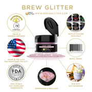 Light Pink Food Grade Brew Glitter | 4 Gram Jar-Brew Glitter®