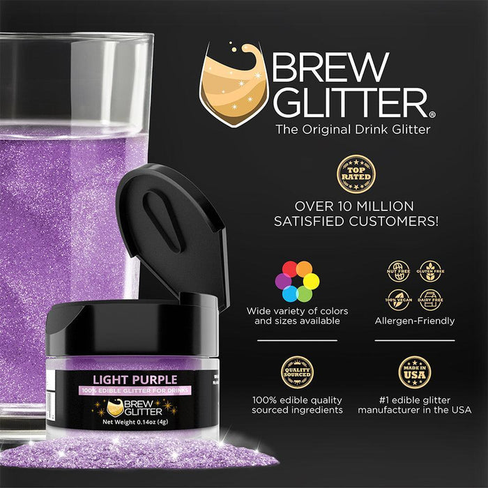 Light Purple Brew Glitter by the Case | Private Label-Brew Glitter®