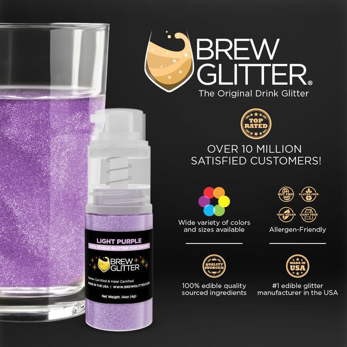 Light Purple Brew Glitter | Mini Pump Wholesale by the Case-Brew Glitter®