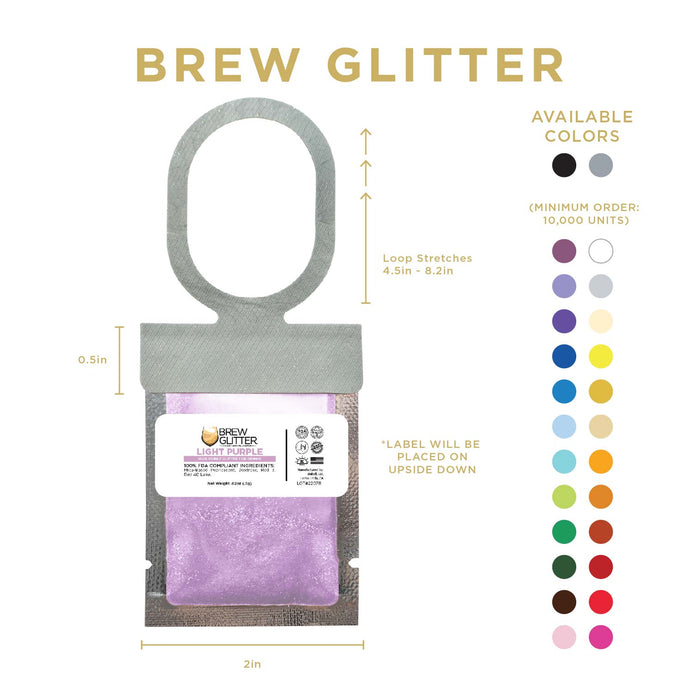 Light Purple Brew Glitter® Necker | Wholesale-Brew Glitter®