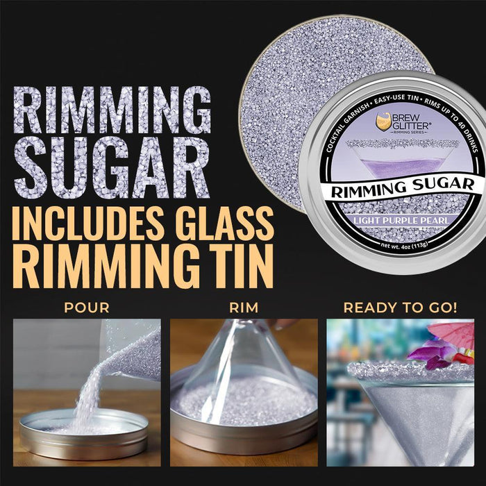 Light Purple Cocktail Rimming Sugar-Brew Glitter®
