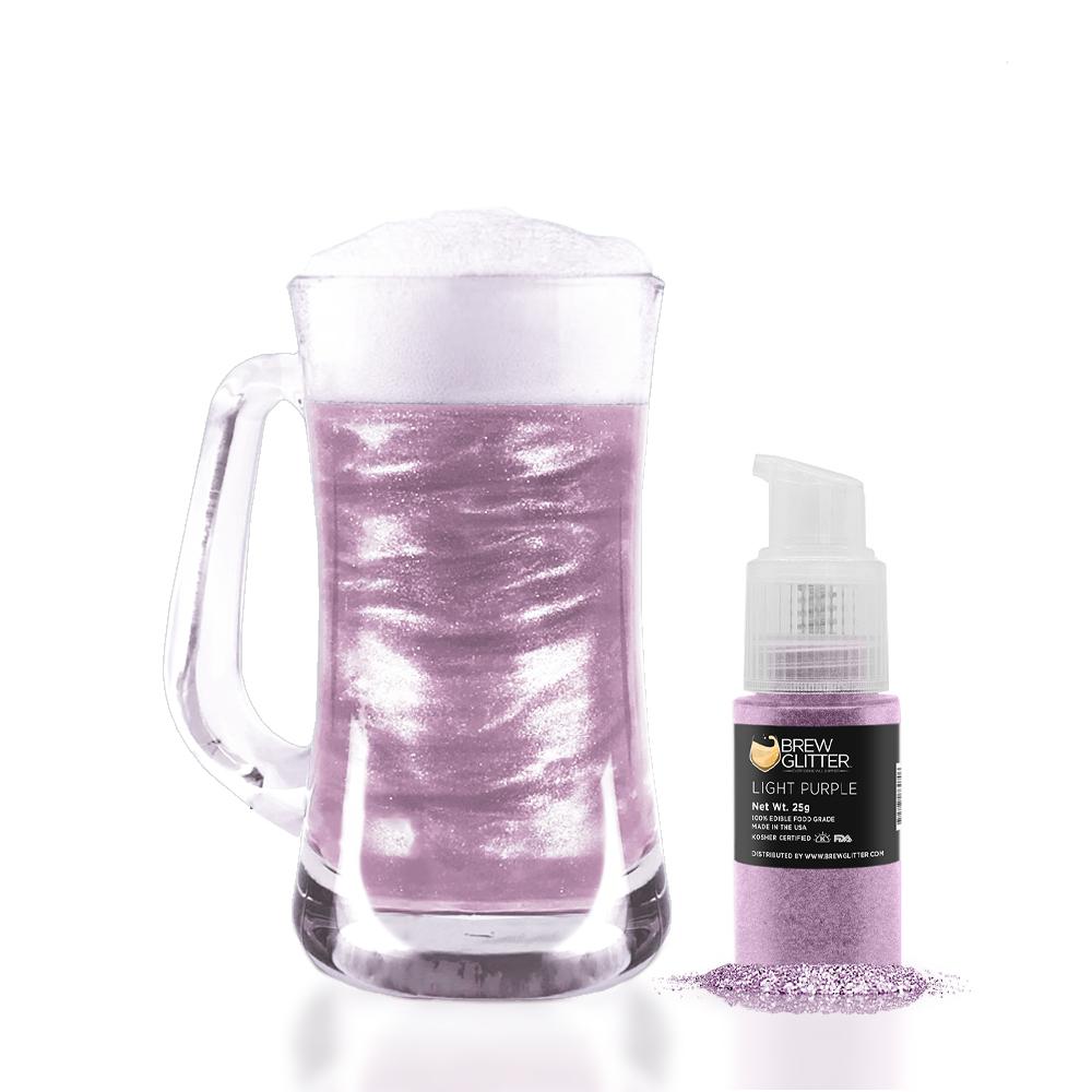 Light Purple Edible Glitter Spray Pump for Drinks-Brew Glitter®