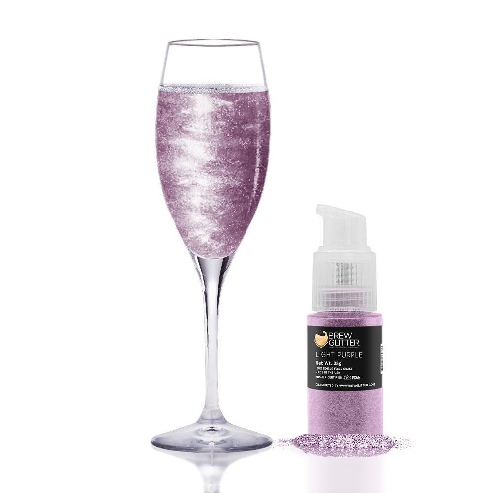 Light Purple Edible Glitter Spray Pump for Drinks-Brew Glitter®