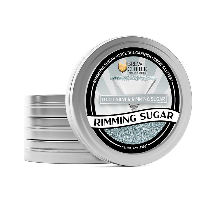 Light Silver Cocktail Rimming Sugar-Brew Glitter®