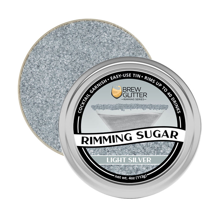 Light Silver Cocktail Rimming Sugar-Brew Glitter®