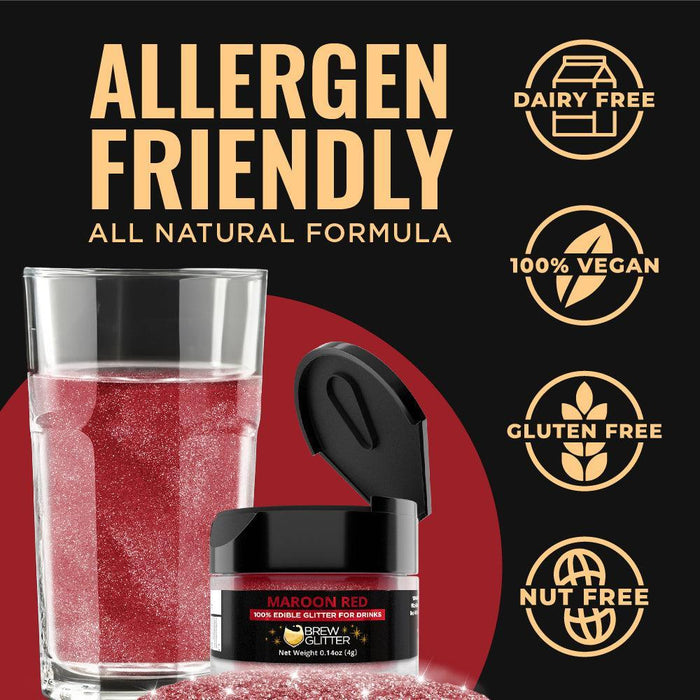 Maroon Brew Glitter by the Case-Brew Glitter®