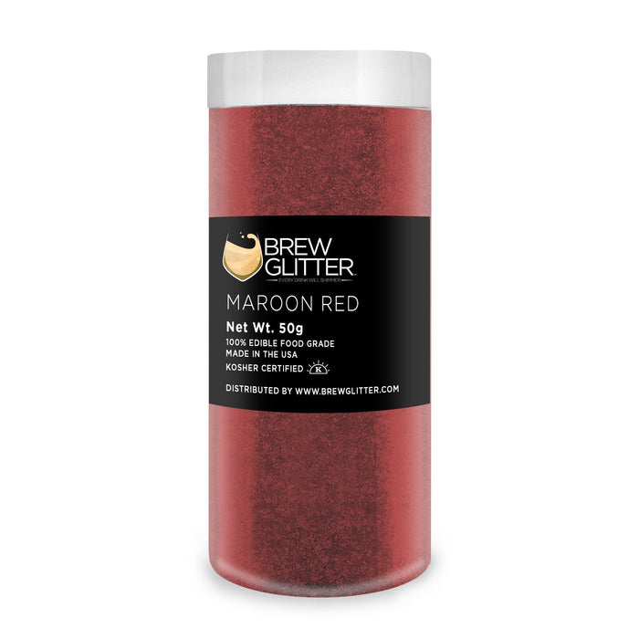 Maroon Red Brew Glitter | Food Grade Beverage Glitter-Brew Glitter®