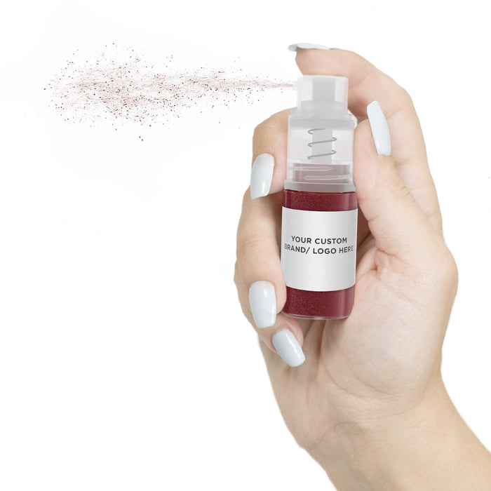 Maroon Red Brew Glitter Mini Spray Pump by the Case | Private Label-Brew Glitter®