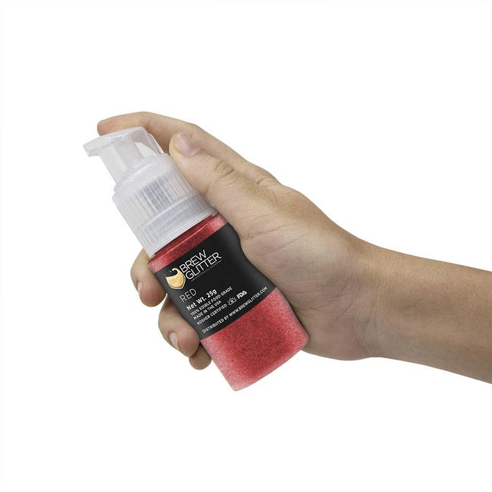 Maroon Red Edible Glitter Spray Pump for Drinks-Brew Glitter®