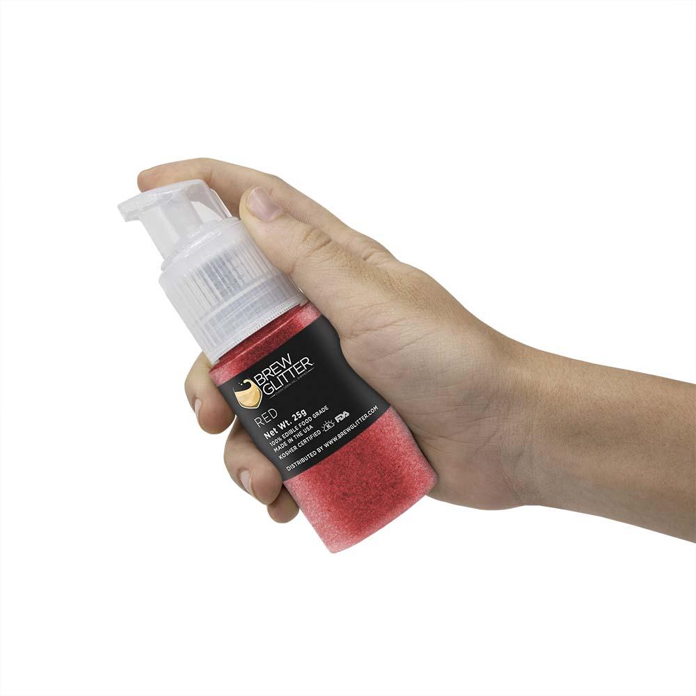 Maroon Red Edible Glitter Spray Pump for Drinks-Brew Glitter®