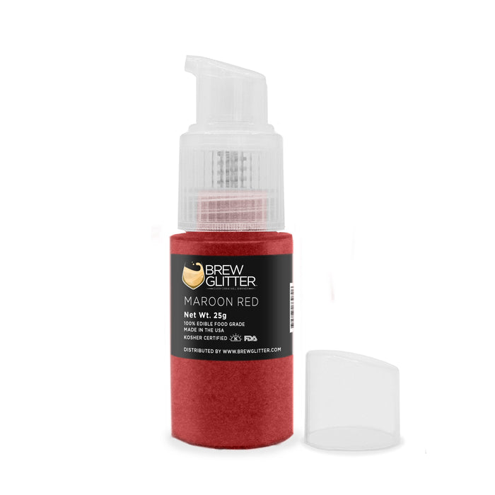 Maroon Red Edible Glitter Spray Pump for Drinks-Brew Glitter®