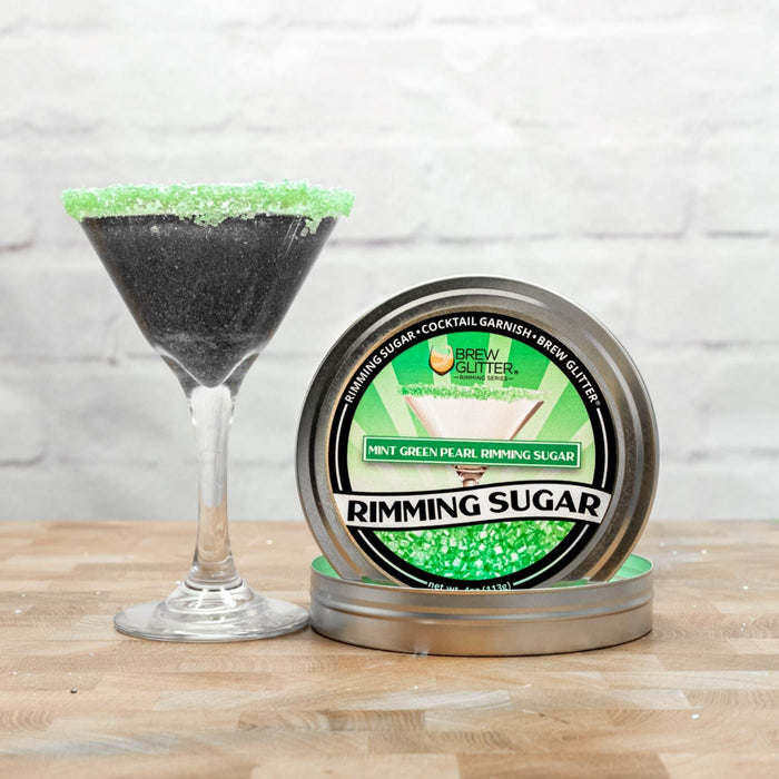 Mint Green Pearl Cocktail Rimming Sugar-Brew Glitter®