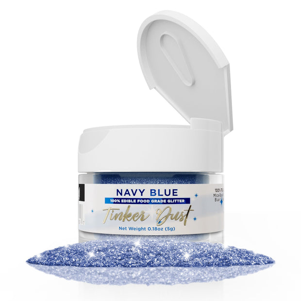 Navy Blue Edible Glitter Tinker Dust | 5 Gram Jar-Brew Glitter®