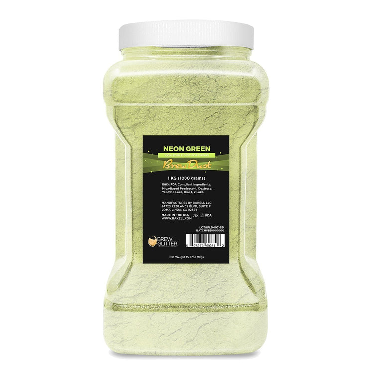 Neon Green Edible Brew Dust-Brew Glitter®