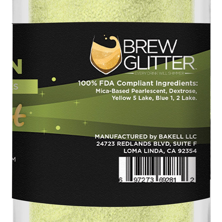 Neon Green Edible Brew Dust-Brew Glitter®