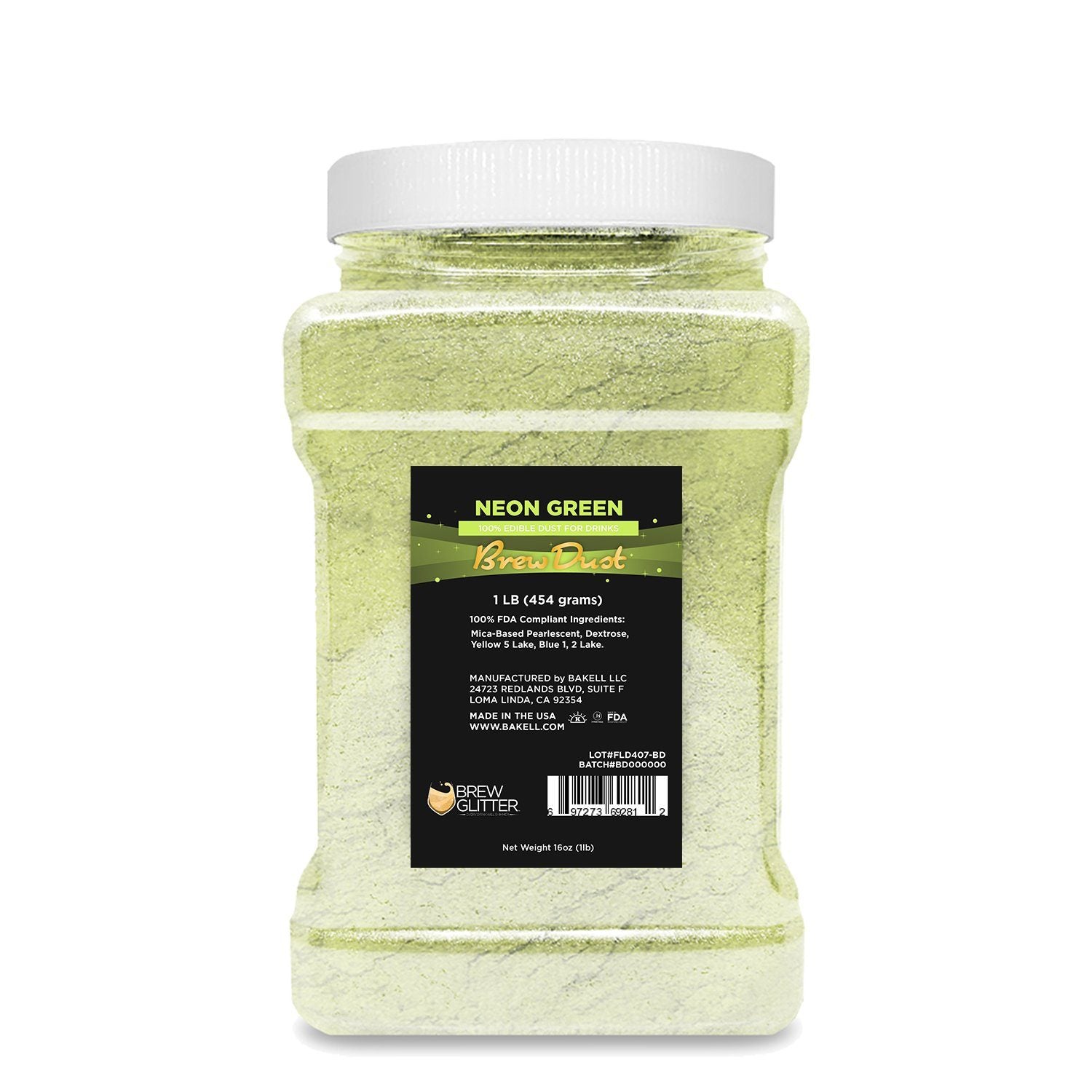 Neon Green Edible Brew Dust | Bulk Sizes-Brew Glitter®