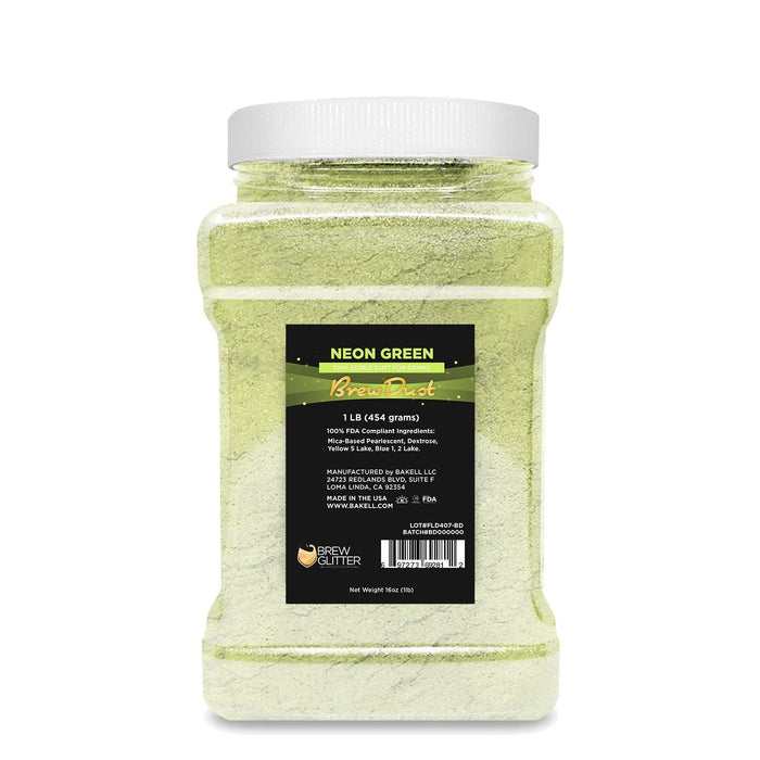 Neon Green Edible Brew Dust | Bulk Sizes-Brew Glitter®