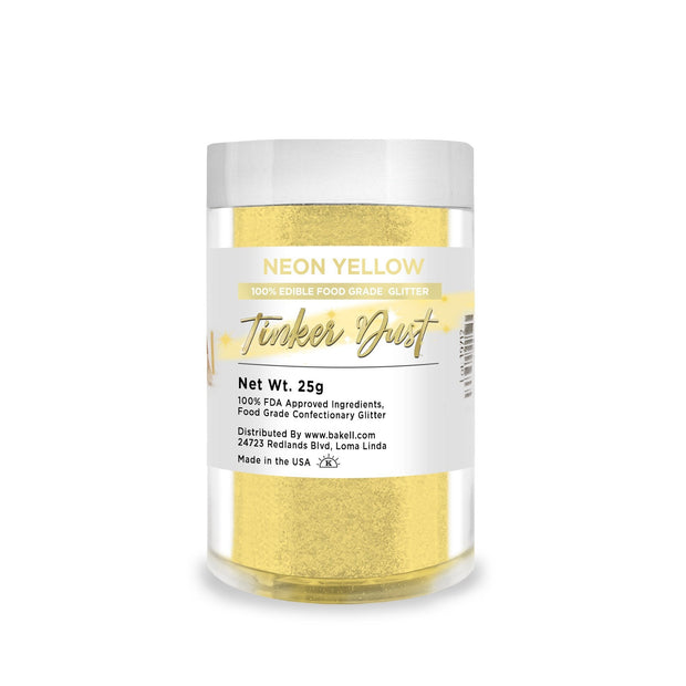 Neon Yellow Tinker Dust Edible Glitter | Food Grade Glitter-Brew Glitter®
