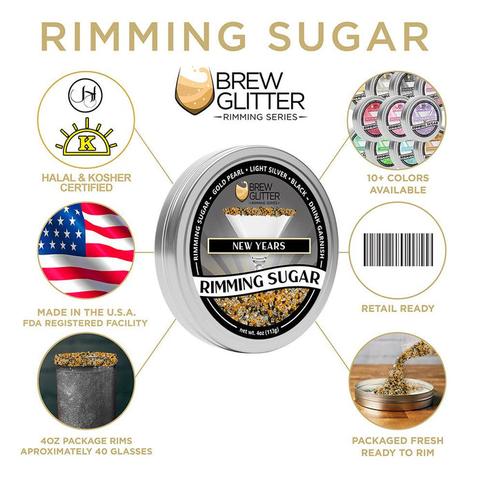 New Years Rimming Sugar-Brew Glitter®